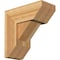 Ekena Millwork Traditional Slat Rough Sawn Bracket w/ Offset Brace, Western Red Cedar, 8"W x 18"D x 18"H BKT0806X18X18TRA06RWR - alternate 1